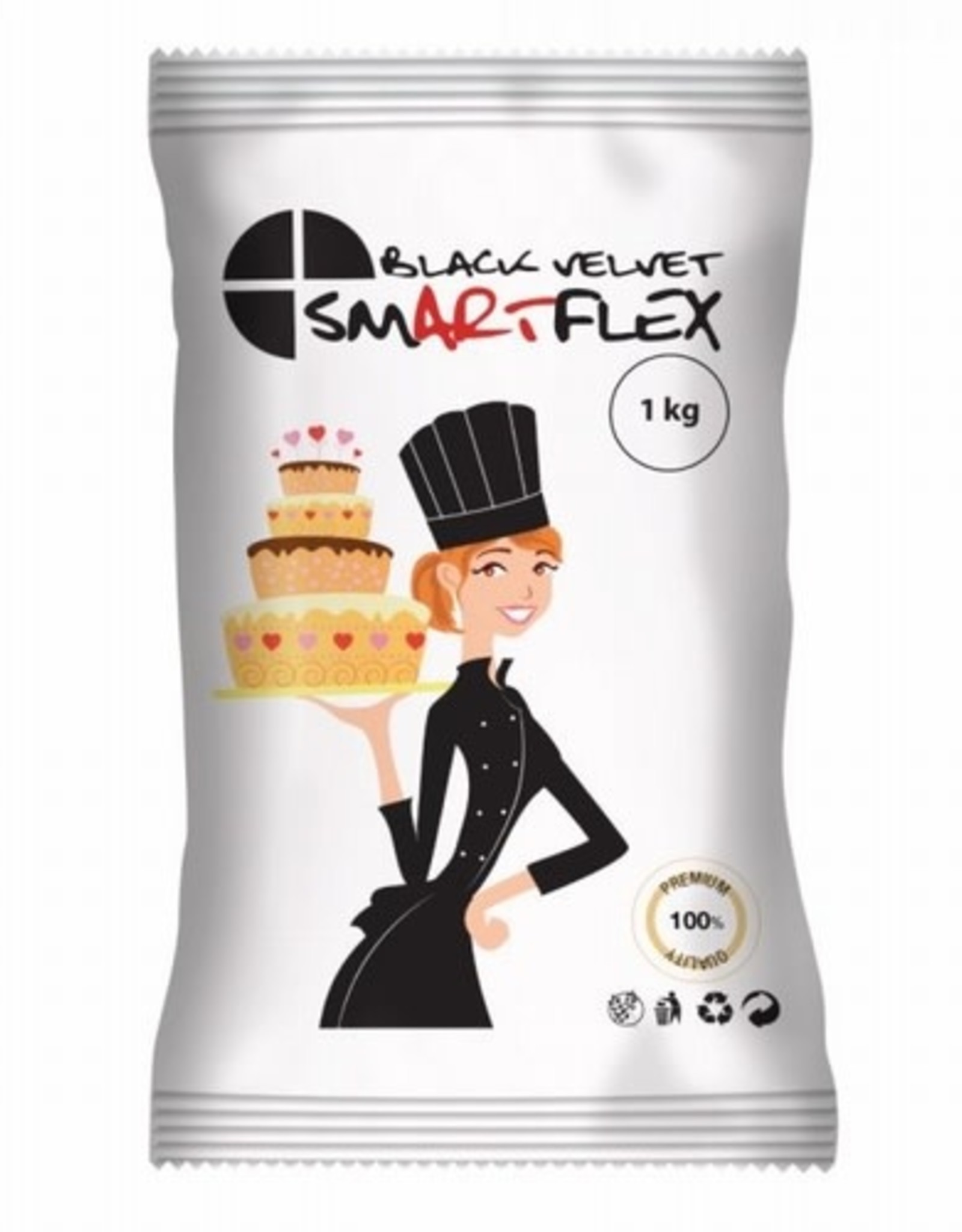 Smartflex SmartFlex Fondant Black Velvet 1kg