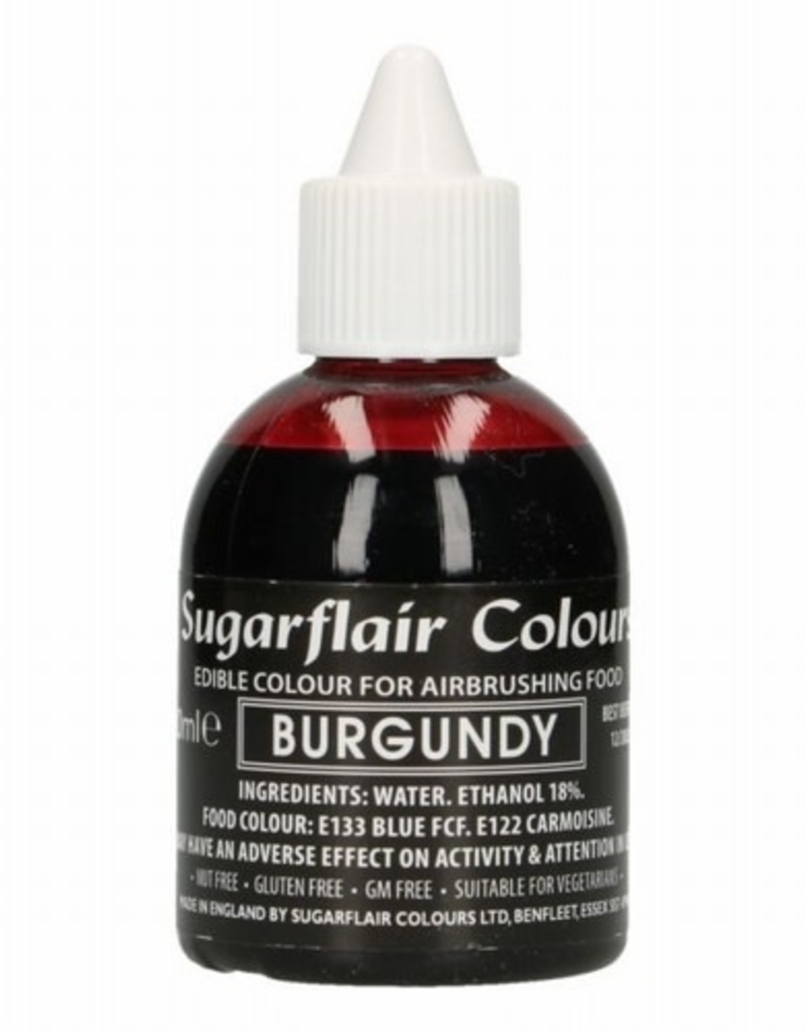 Sugarflair Sugarflair Airbrush Colouring -Burgundy - 60ml