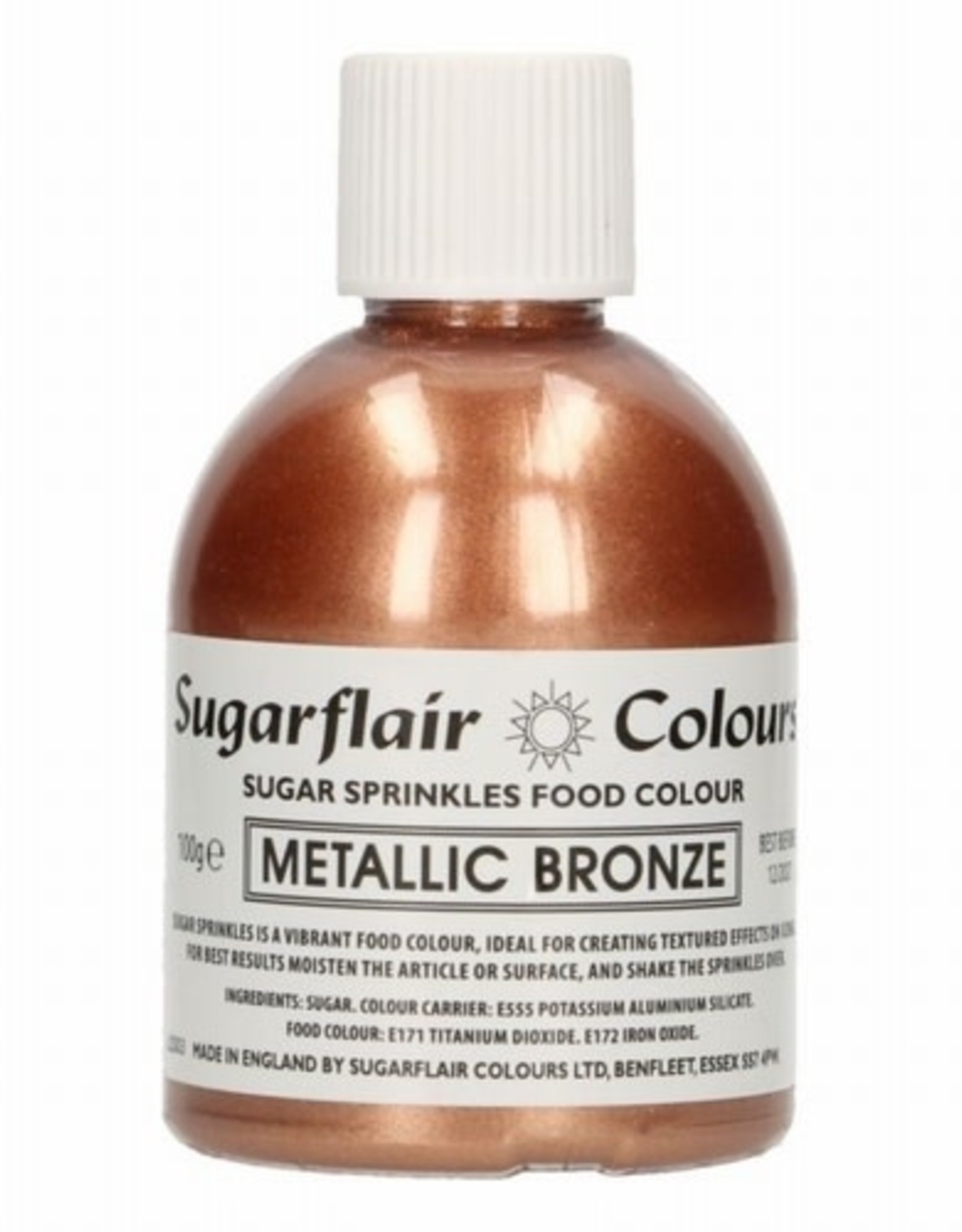 Sugarflair Sugarflair Sugar Sprinkles -Metallic Bronze- 100g