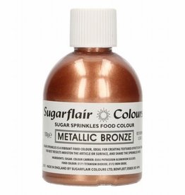 Sugarflair Gekleurde Suiker Metallic Brons 100g