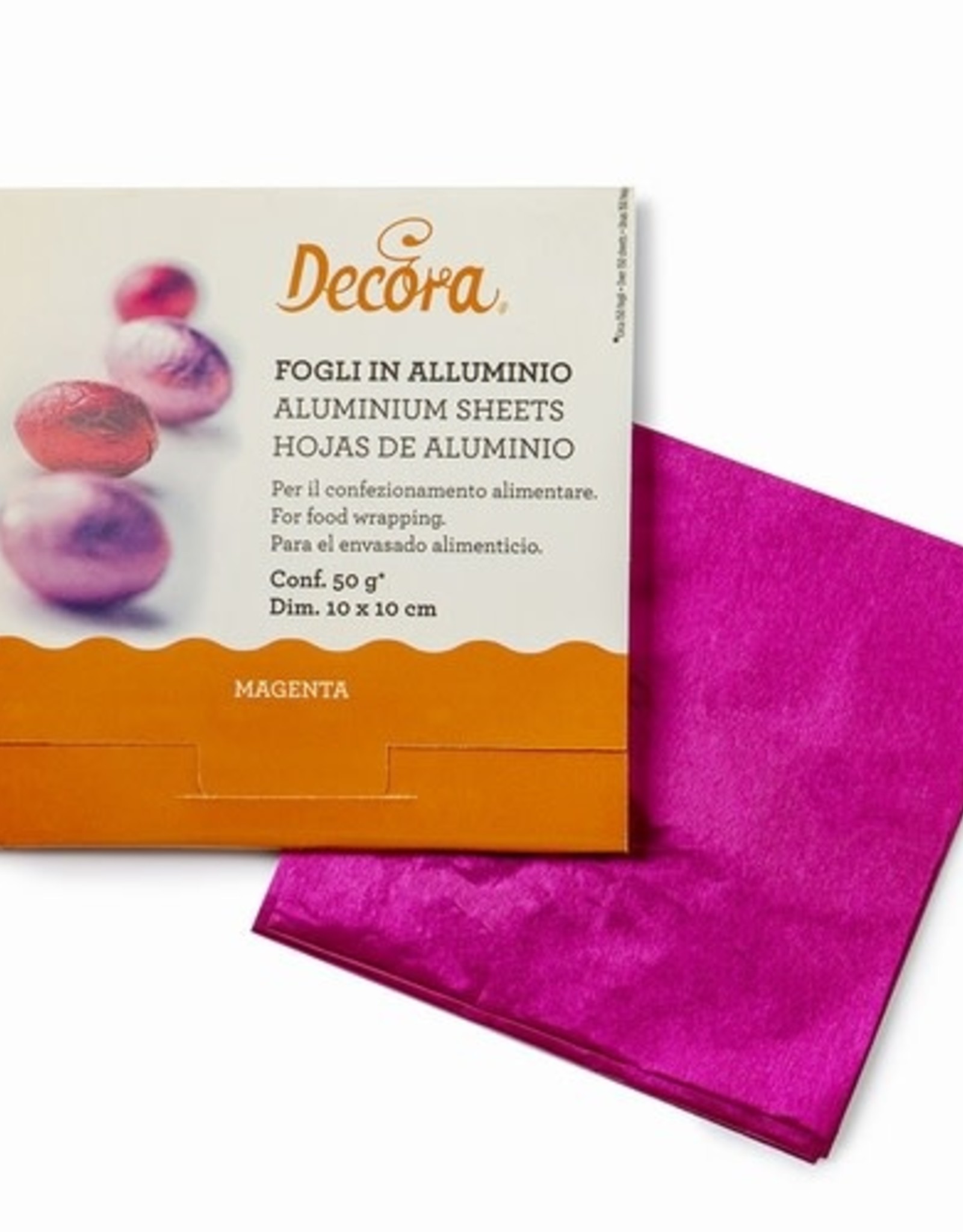 Decora Decora Foil Wrappers Magenta pk/150