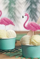 PartyDeco PartyDeco Toppers Flamingo Set/6