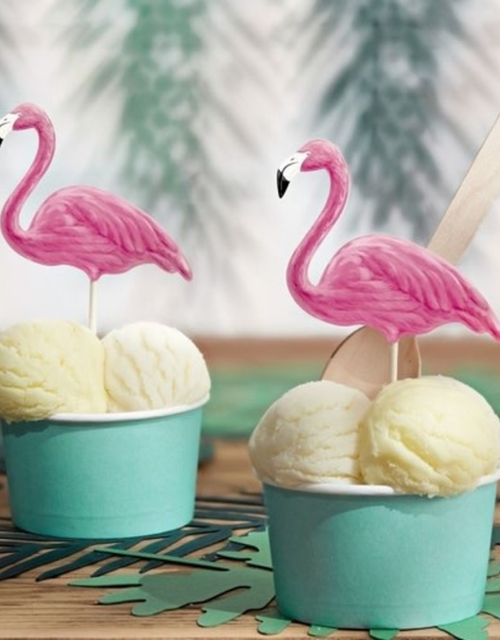 PartyDeco PartyDeco Toppers Flamingo Set/6