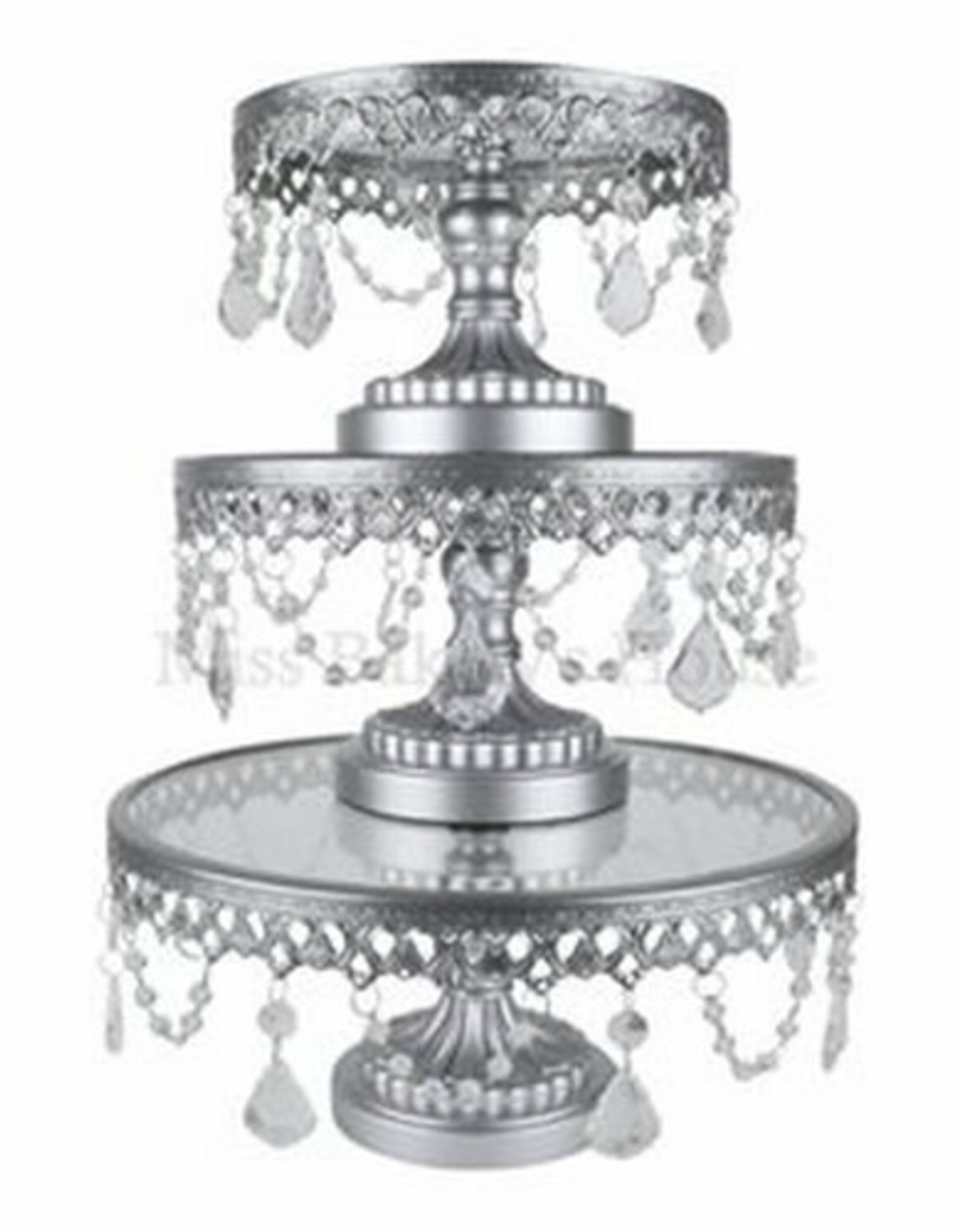 Taartstandaard Vintage Zilver Ø 25cm