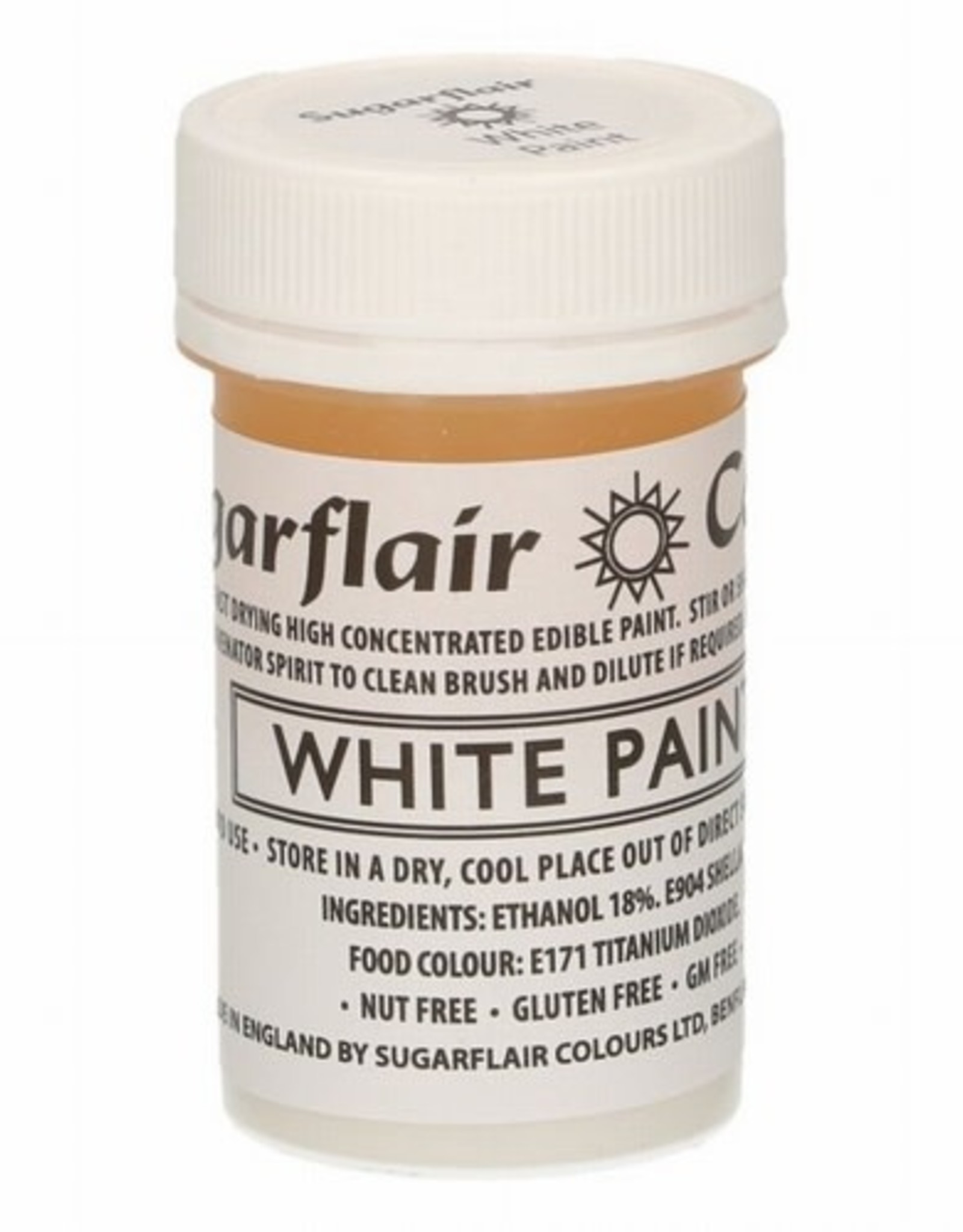 Sugarflair Sugarflair Edible Matt Paint -White- 20g