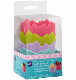 Wilton Wilton Hatched Jumbo Silicone Treat Cups pk/4