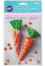 Wilton Wilton Shaped Treat Bags Carrot pk/15