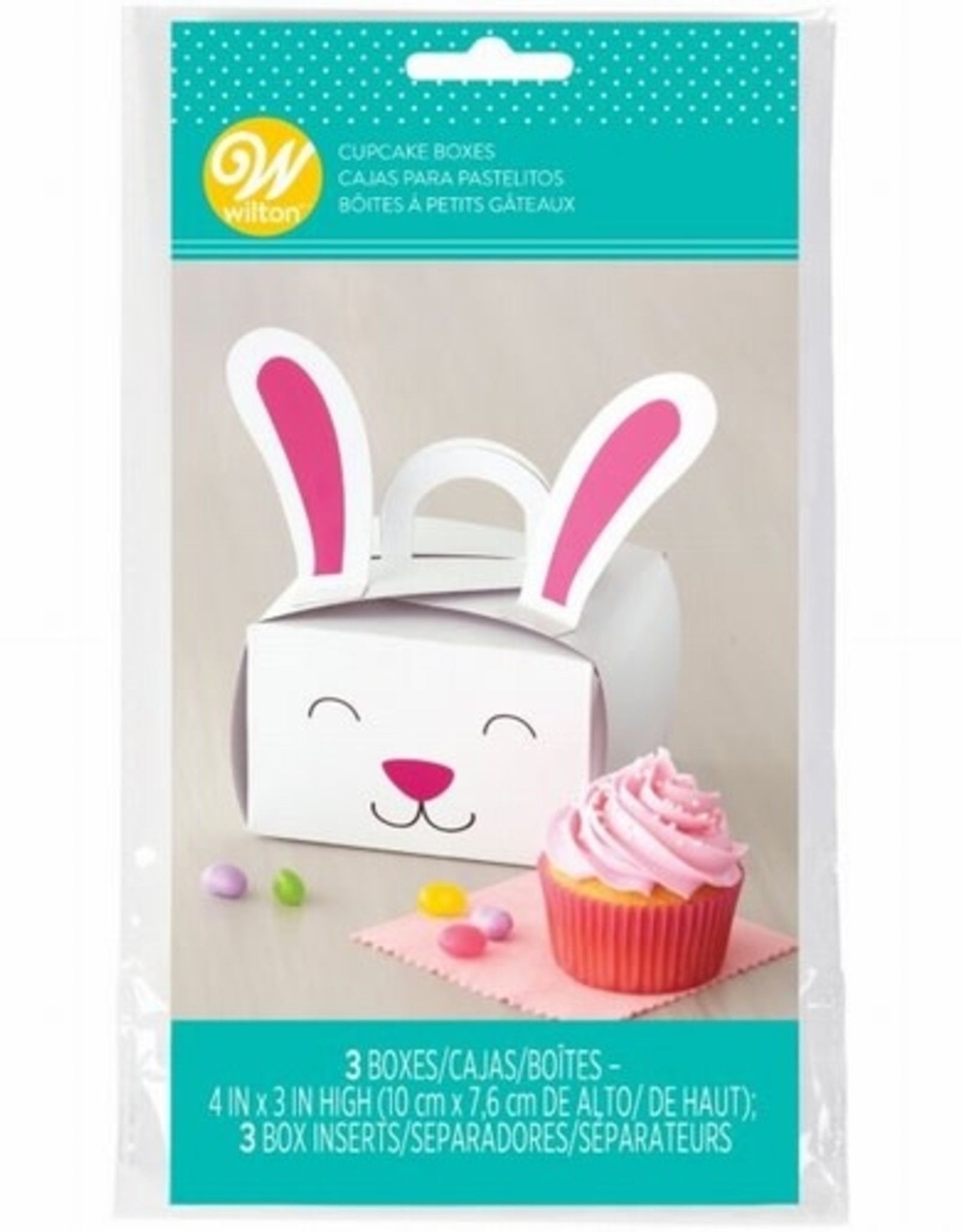 Wilton Wilton Cupcake Box Bunny pk/3