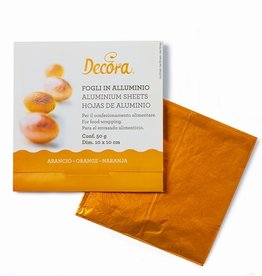 Decora Decora Foil Wrappers Orange pk/150