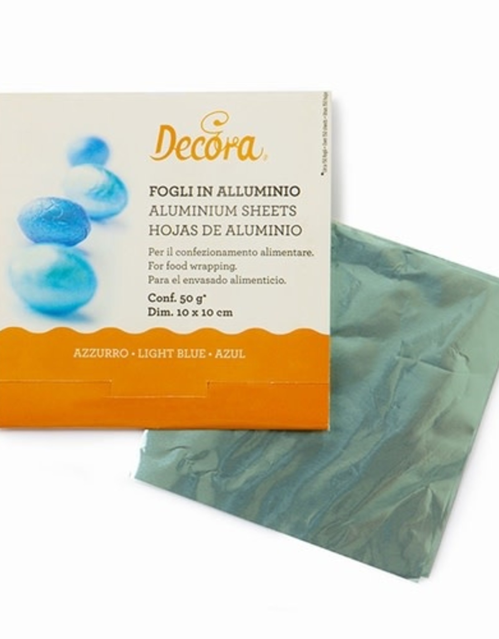 Decora Aluminium Sheets Light Blue pk/150