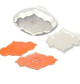 PME PME Creative Plaque Embossing Cutter -Rose & Plain- S