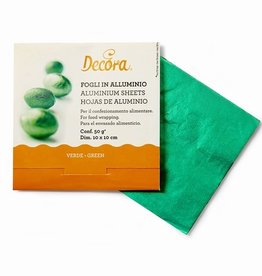 Decora Decora Foil Wrappers Green pk/150