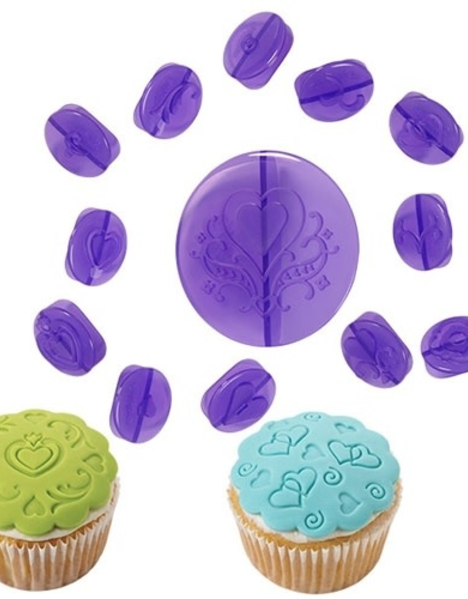 Wilton Wilton Cupcake Decorating Set -Hearts- Set/14