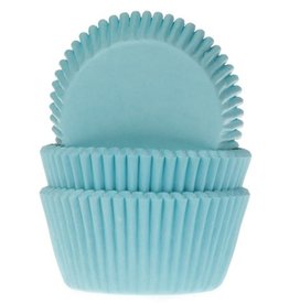 House of Marie House of Marie Baking Cups Turquoise pk/50