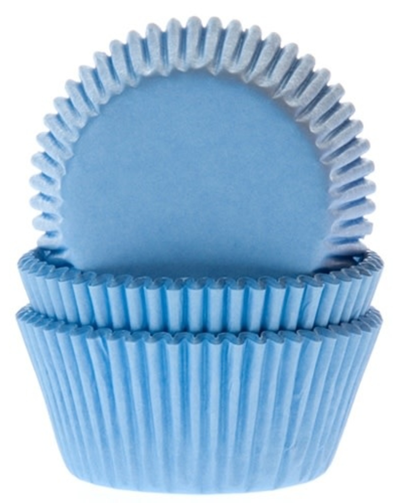 House of Marie House of Marie Baking Cups Licht Blauw pk/50