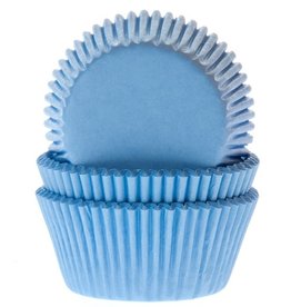 House of Marie Baking Cups Licht Blauw pk/50