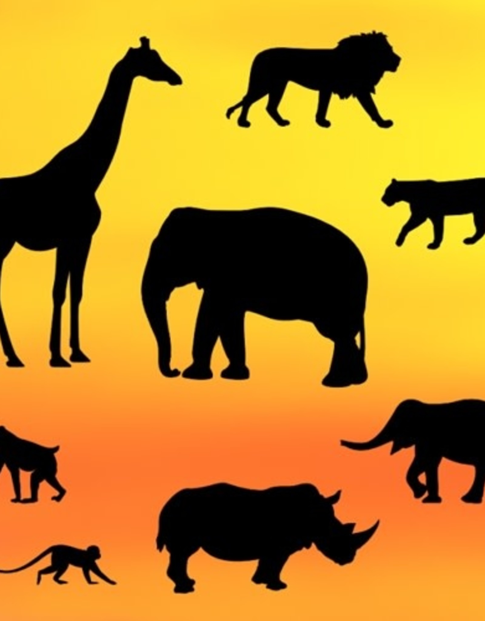 Patchwork Cutters Safari Silhouette Set Fun with Cakes