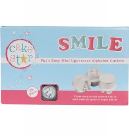 Cake Star Push Easy Alphabet Cutters Uppercase Mini  Set/26