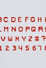 FMM FMM Alphabet & Numbers Tappits Pixel Upper Case