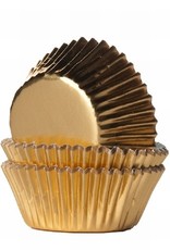 House of Marie House of Marie Mini Baking Cups Folie Goud pk/36