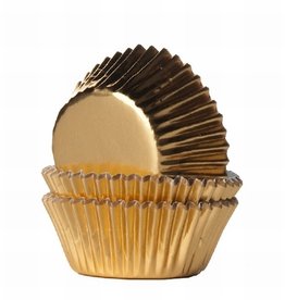 House of Marie Mini Baking Cups Folie Goud pk/36