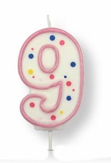 PME PME Large Candle Pink Number 9