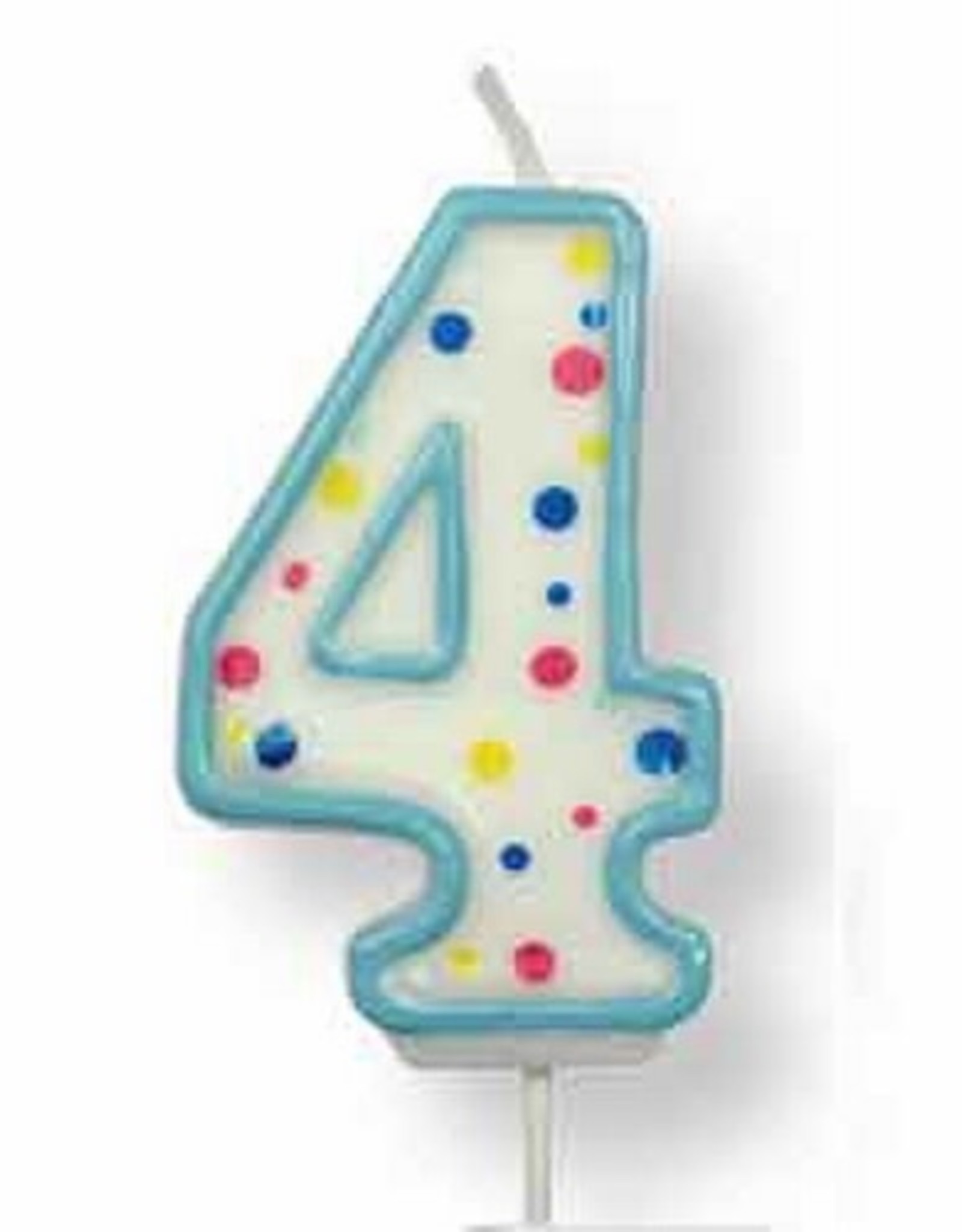 PME PME Large Candle Blue Number 4