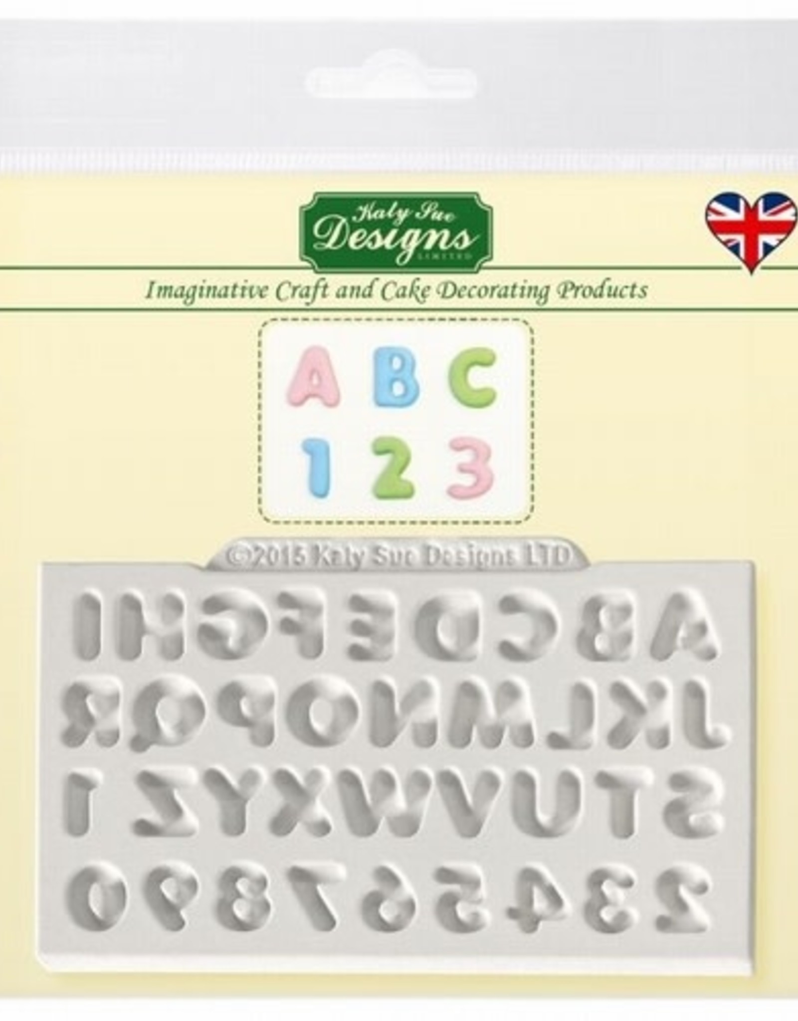 Katy Sue Designs Katy Sue Mould Mini Domed Alphabet & Numbers