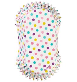 Wilton Wilton Treat Cups Oval Polka Dot pk/24