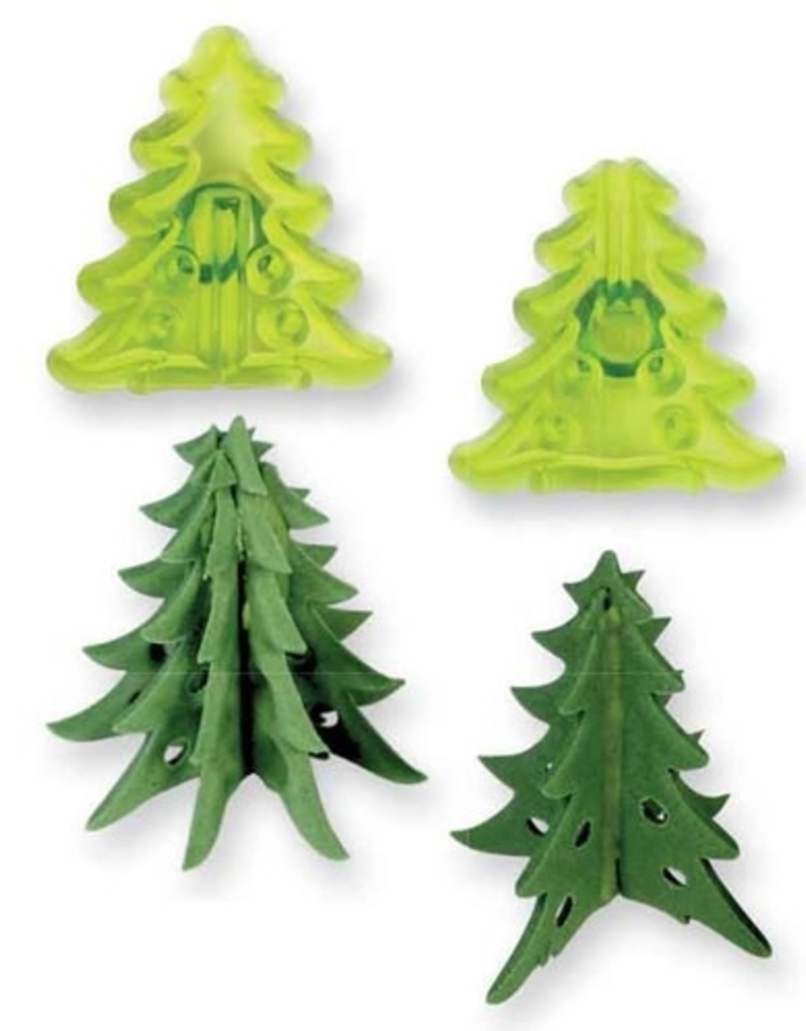 JEM JEM Small 3D Christmas Trees Cutter set/2