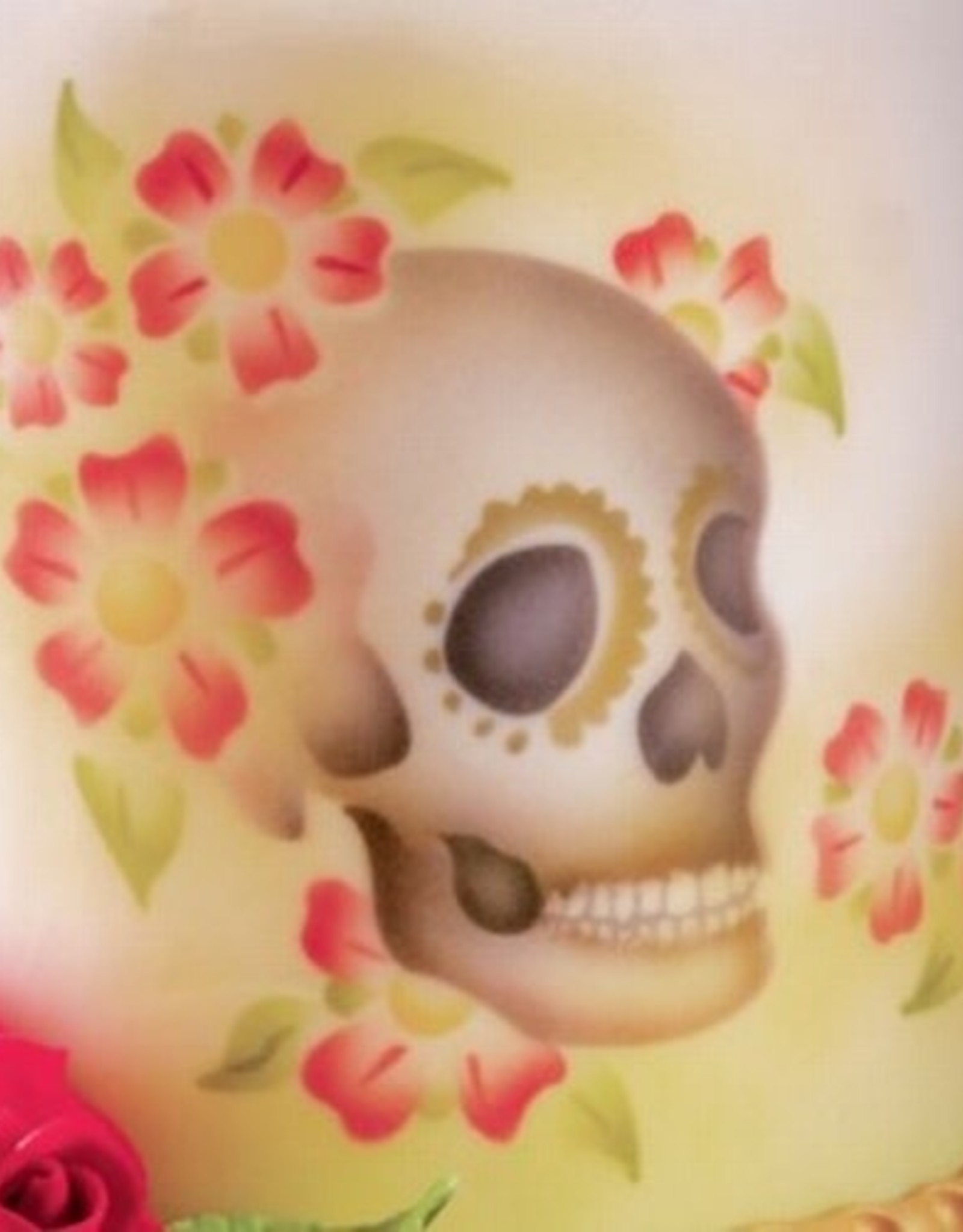 Martellato ICA Airbrush Stencil Skull  Lateral