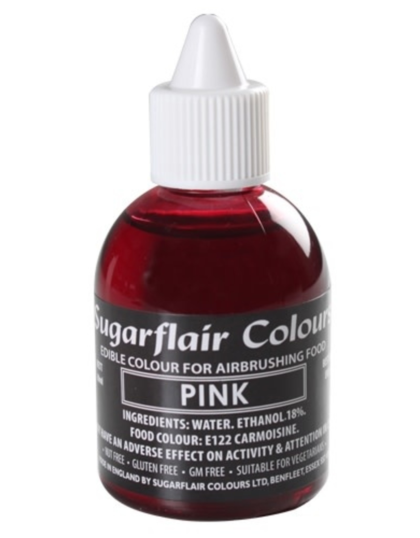 Sugarflair Sugarflair Airbrush Colouring -Pink- 60ml