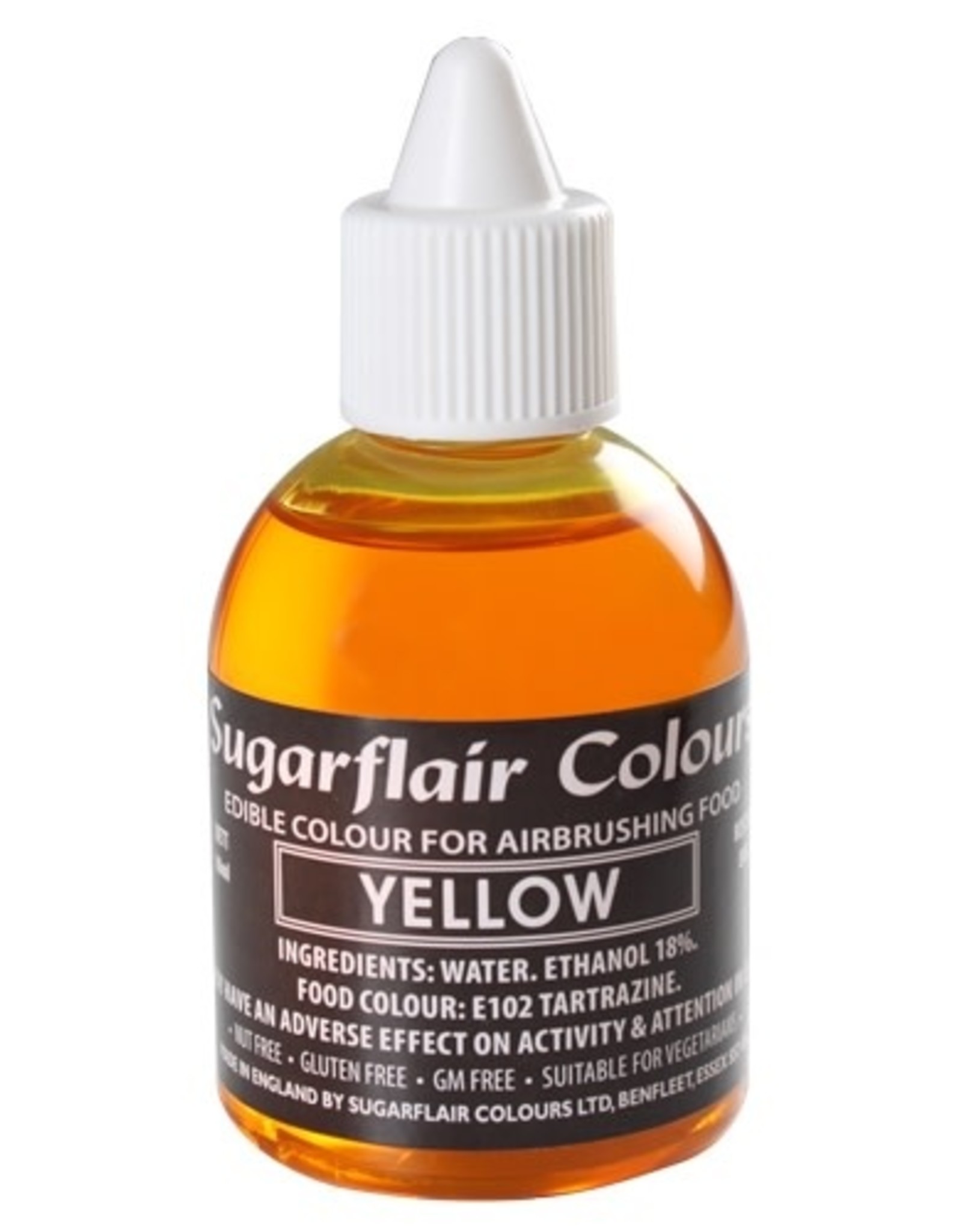 Sugarflair Sugarflair Airbrush Colouring -Yellow- 60ml