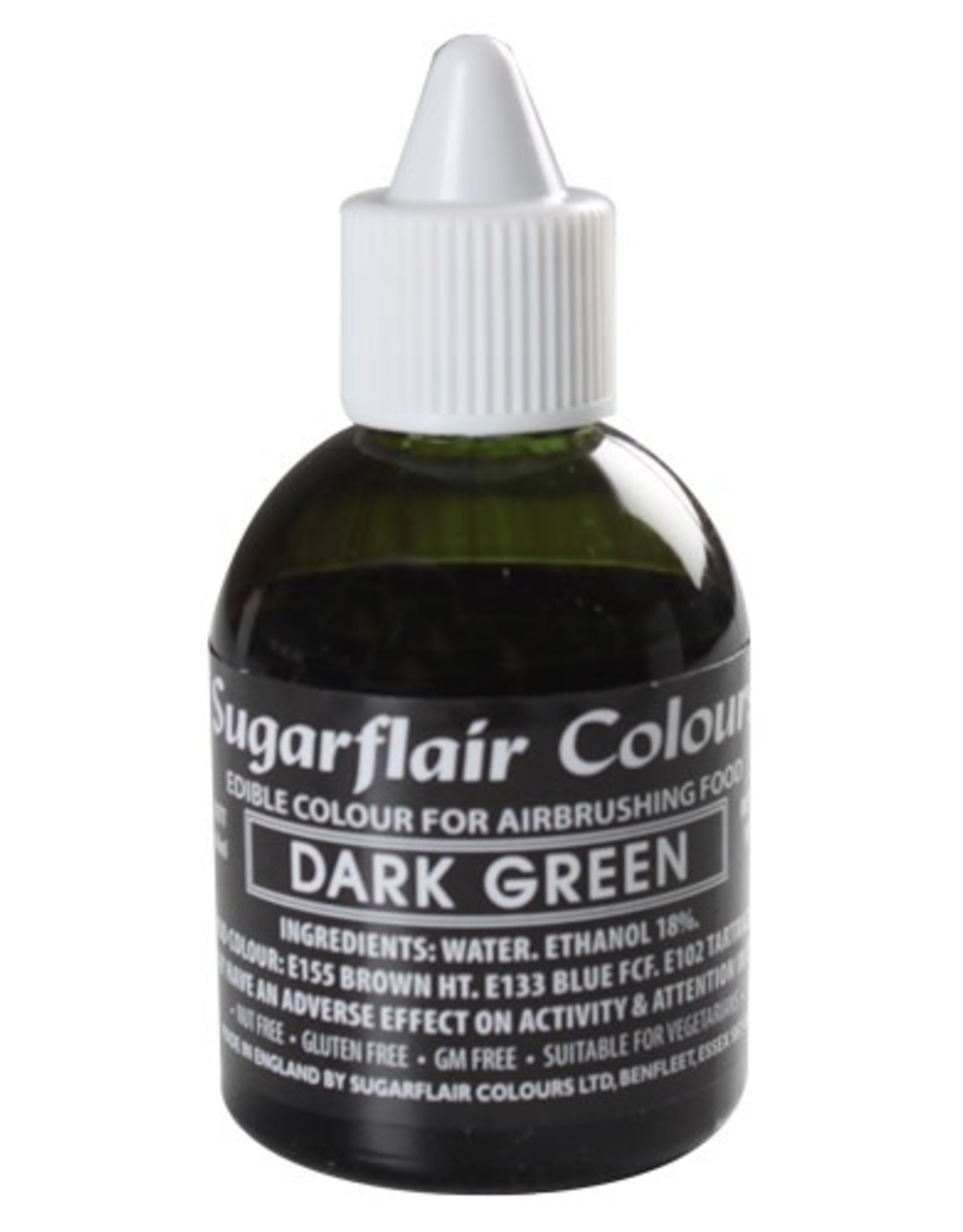 Sugarflair Sugarflair Airbrush Colouring -Dark Green- 60ml