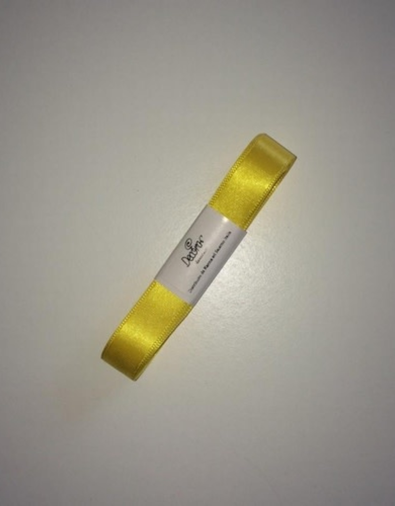 Decora Double Satin Ribbon 15mm x 5mtr Yellow