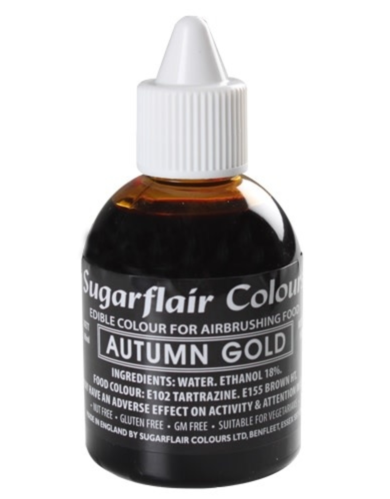 Sugarflair Sugarflair Airbrush Colouring -Autumn Gold- 60ml