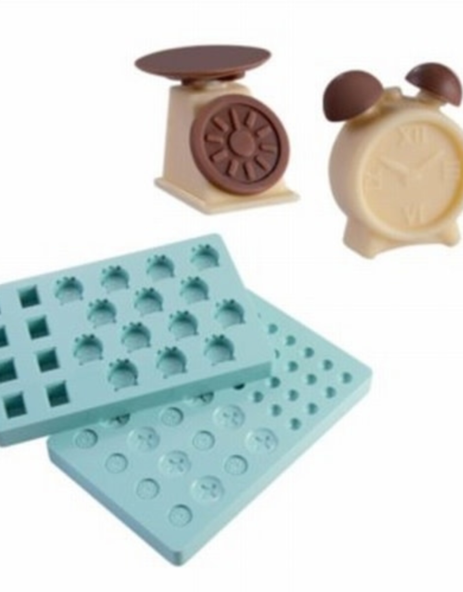 Martellato Nostalgic Chocolate Mould Kit/2 Scale + Alarm Clock