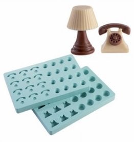 Martellato Nostalgic Chocolate Mould Kit/2 Lamp + Telephone