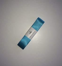 Double Satin Ribbon 25mm x 3mtr Turquoise