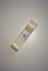 Decora Double Satin Ribbon 25mm x 3mtr Cream White