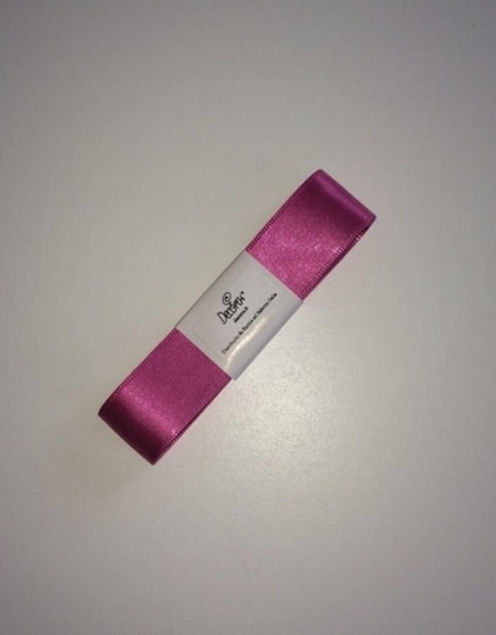 Decora Double Satin Ribbon 25mm x 3mtr Fuchsia