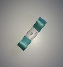 Decora Double Satin Ribbon 25mm x 3mtr Teal Blue