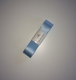 Double Satin Ribbon 25mm x 3mtr Baby Blue