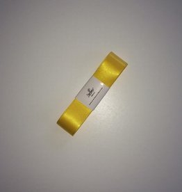 Double Satin Ribbon 25mm x 3mtr Yellow