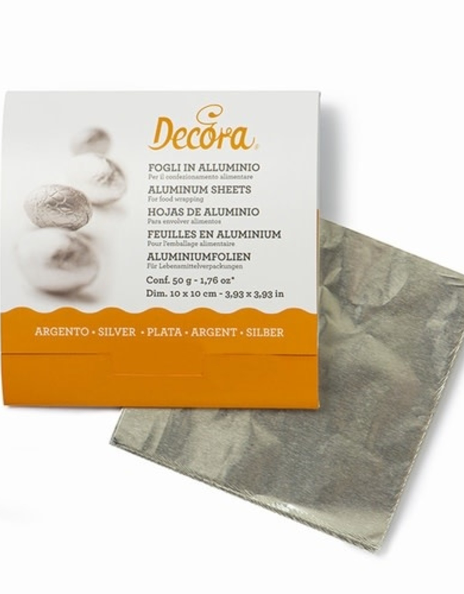 Decora Aluminium Sheets Silver pk/150