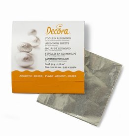 Decora Aluminium Sheets Silver pk/150