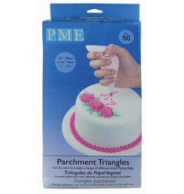 PME Cornetjes Papier-Perkament Driehoekjes 38cm pk/50