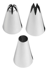 Wilton Wilton Decorating Tip Set Extra Large #1M, #2D, #2A Wilton Wilton Decorating Tip Set Extra Large #1M, #2D, #2A