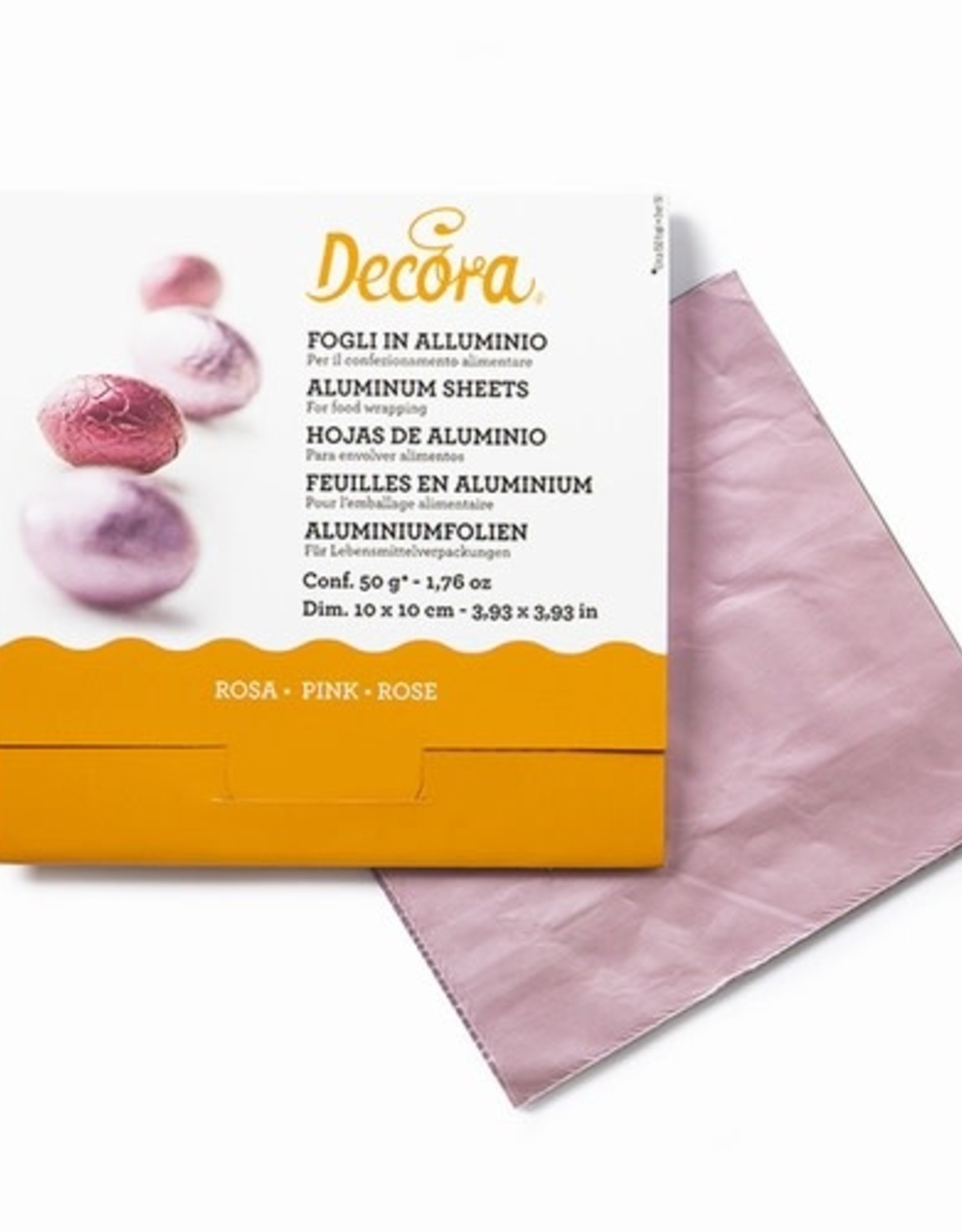 Decora Aluminium Sheets Pink pk/150