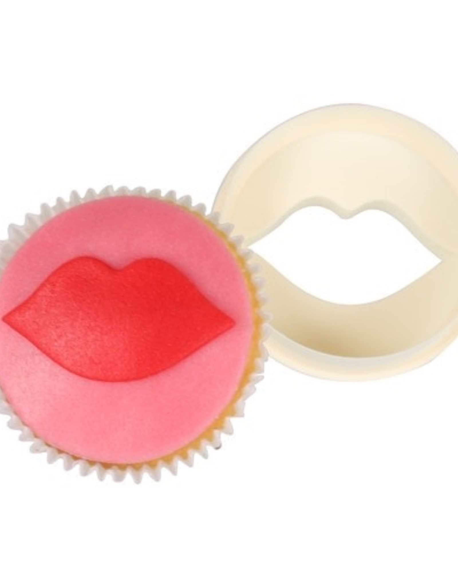 FMM FMM Double Sided Cupcake Cutter Lips/Circle